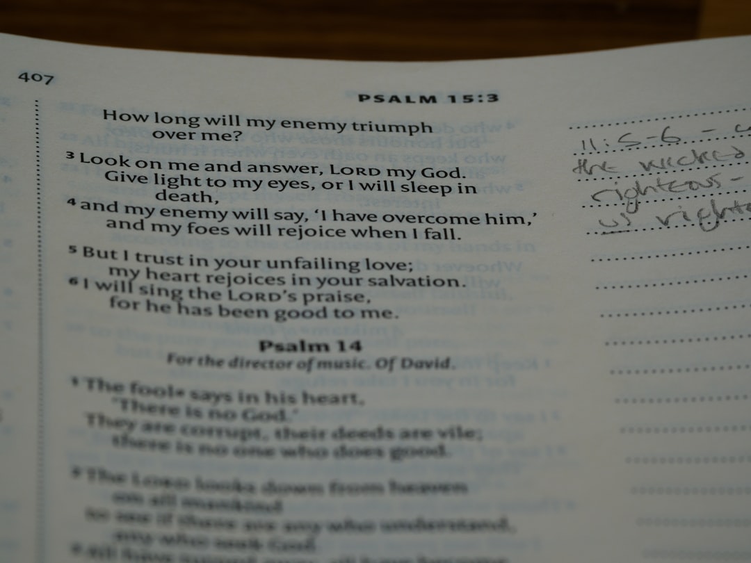a close up of a book with writing on it